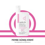Quality Life Pembe Renkli Güneş Kremi