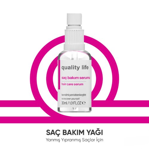 Quality Life Hair Care Serum - Yanmış ve yıpranmış saçlar için serum